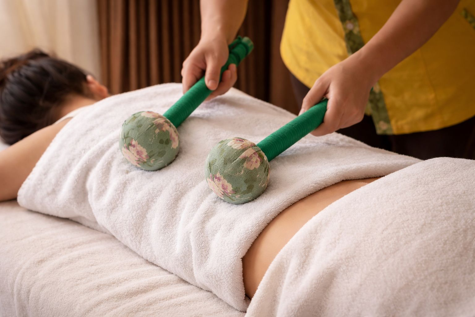 Chinese herbal hammer tapping massage at Oriental Spa